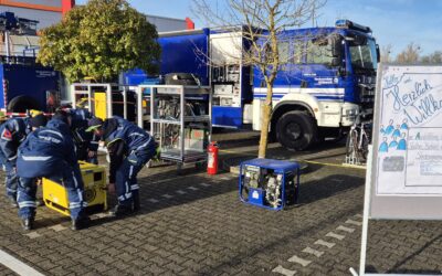 Das THW Düren trainiert mit allen Hilfsorganisationen aus Düren