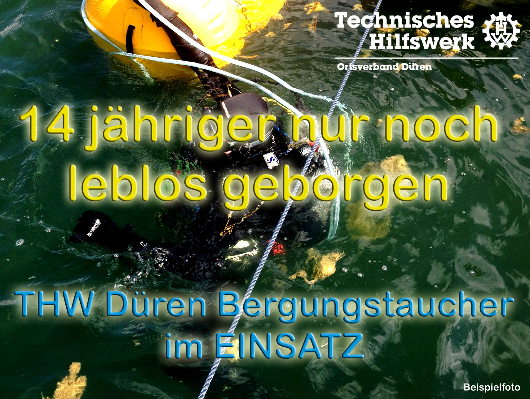 14-Jähriger nur noch leblos geborgen!