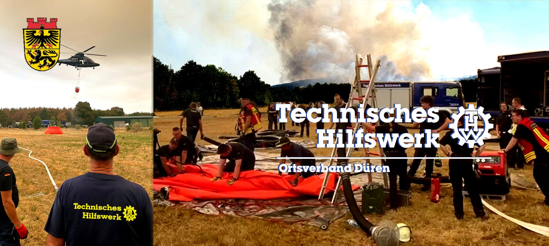 THW Einsatz Waldbrand Hürtgenwald